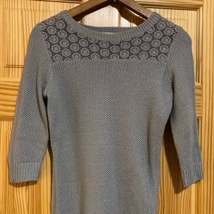 Pink Rose grey cotton sweater